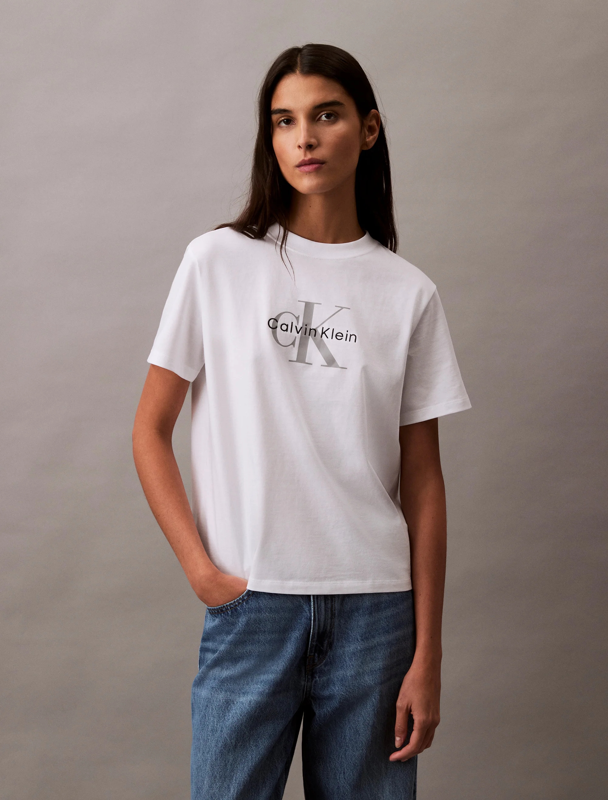 CK JEANS Áo Thun Nữ Classic Fit