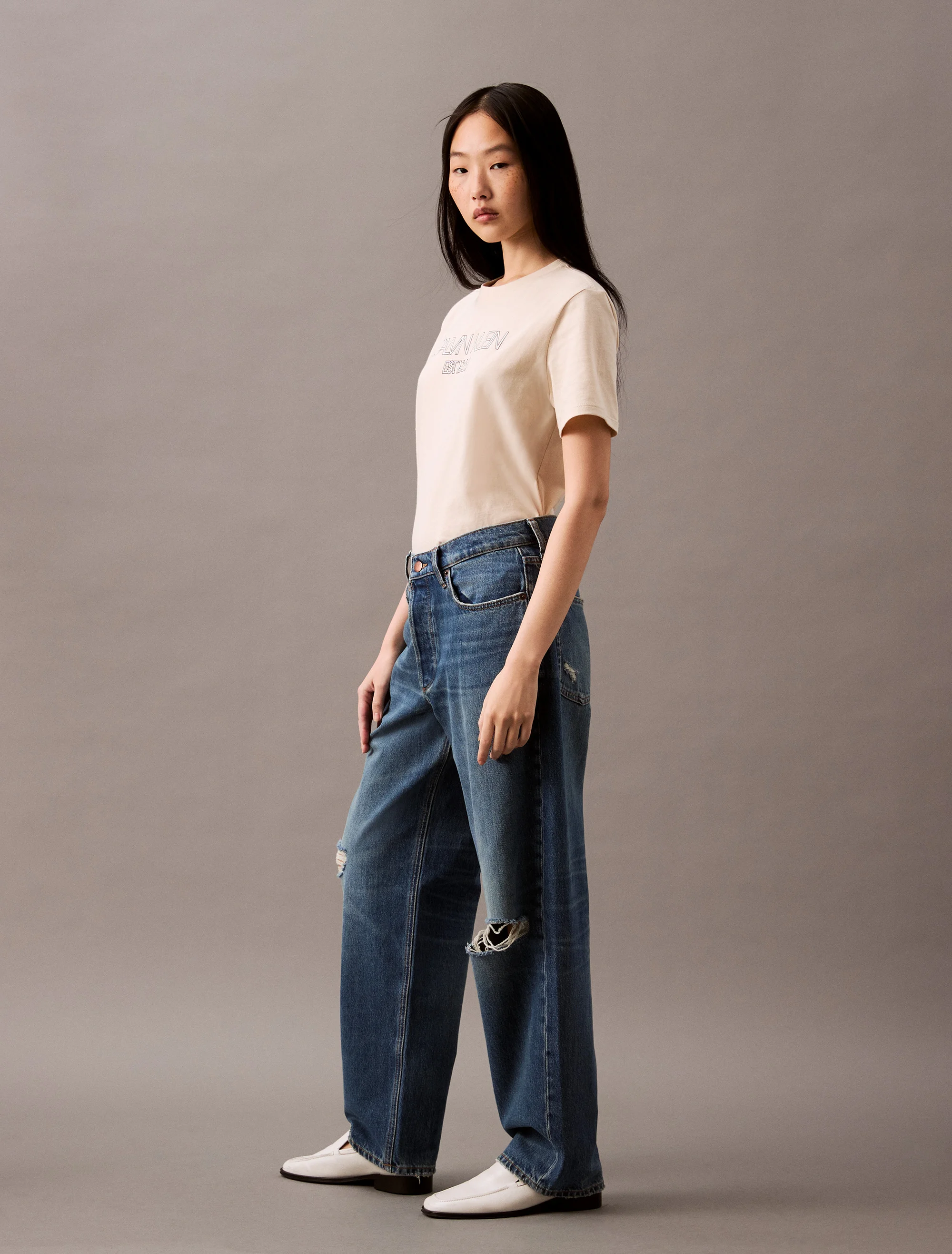 CK JEANS Quần Jeans Nữ 90S Loose Fit