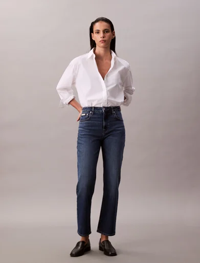 CK JEANS Áo Sơ Mi Nữ Boxy Fit