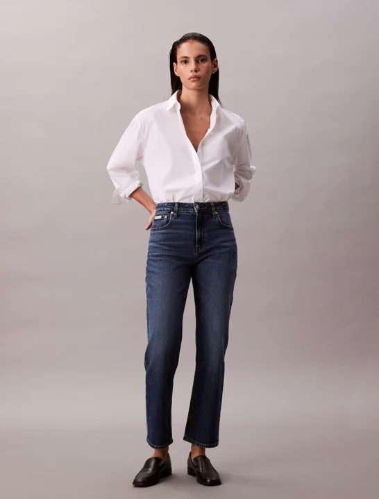 CK JEANS Áo Sơ Mi Nữ Boxy Fit
