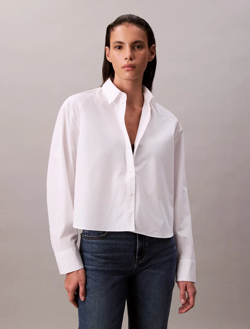 CK JEANS Áo Sơ Mi Nữ Boxy Fit