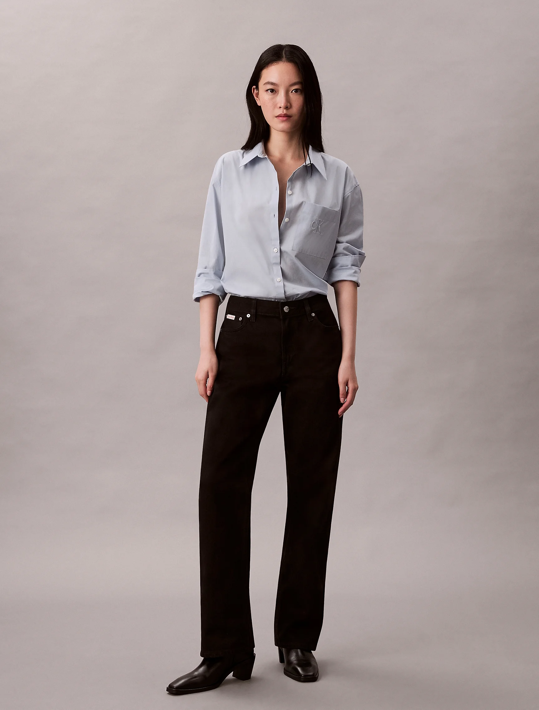 CK JEANS Áo Sơ Mi Nữ Relaxed Fit