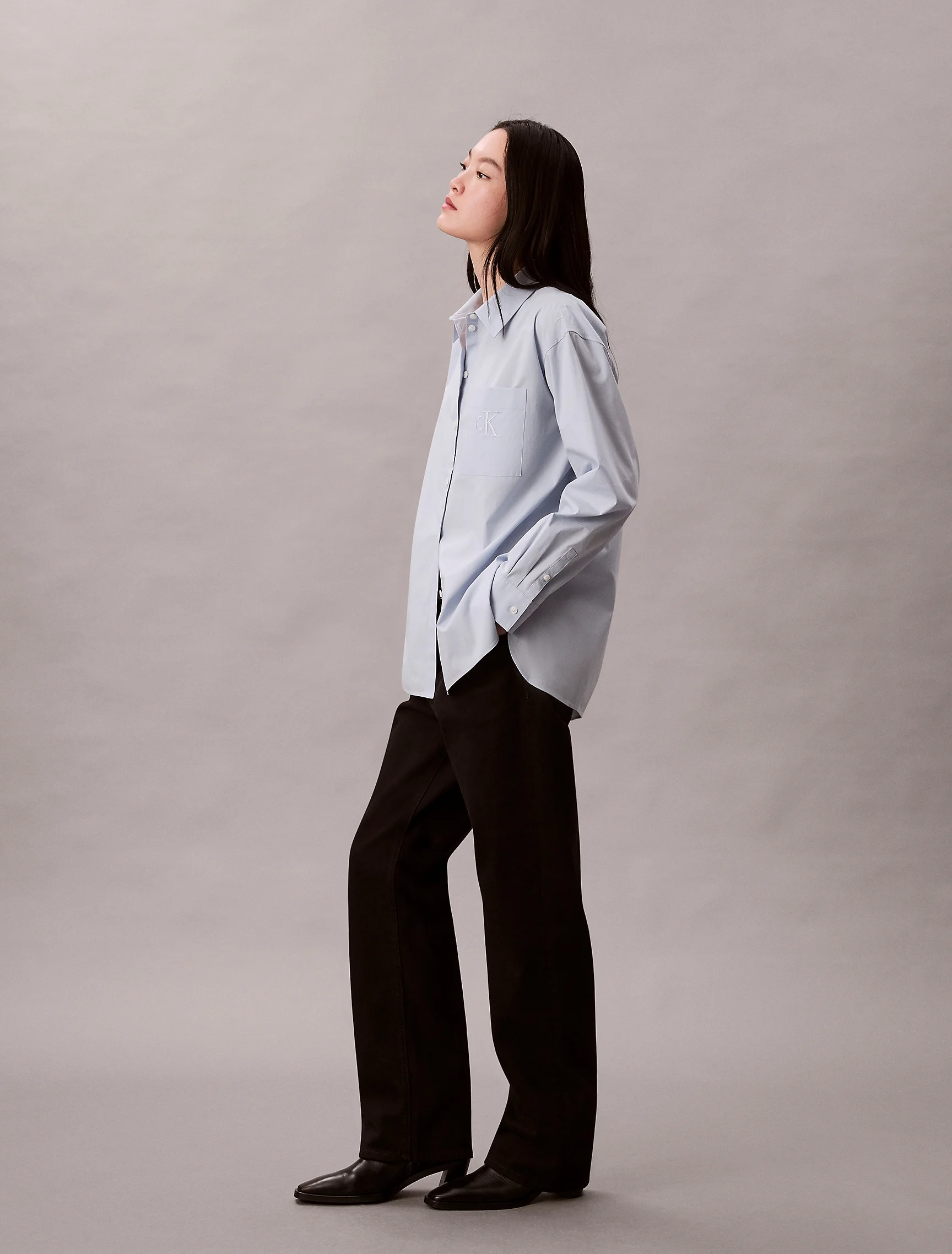 CK JEANS Áo Sơ Mi Nữ Relaxed Fit
