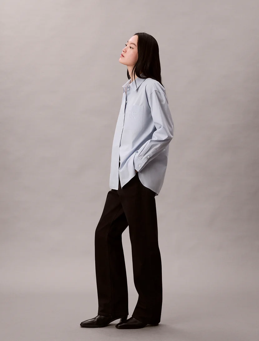 CK JEANS Áo Sơ Mi Nữ Relaxed Fit