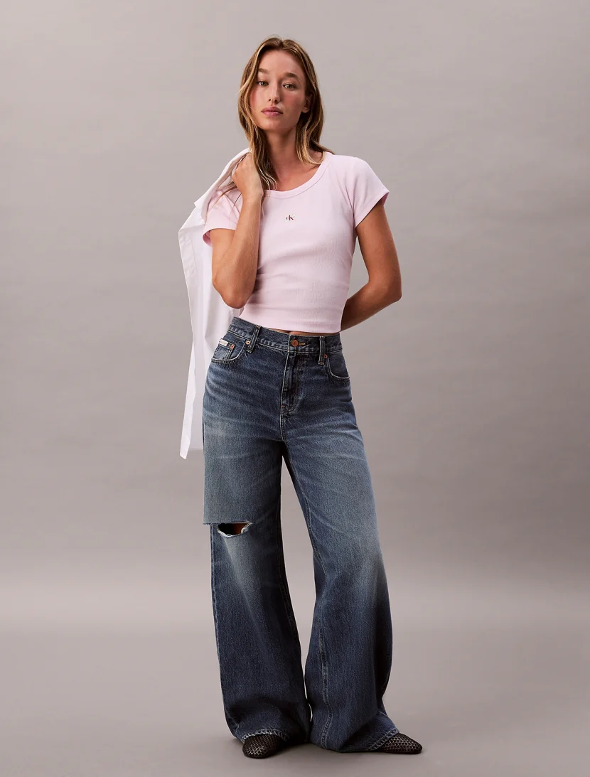 CK JEANS Áo Thun Nữ Baby Fit