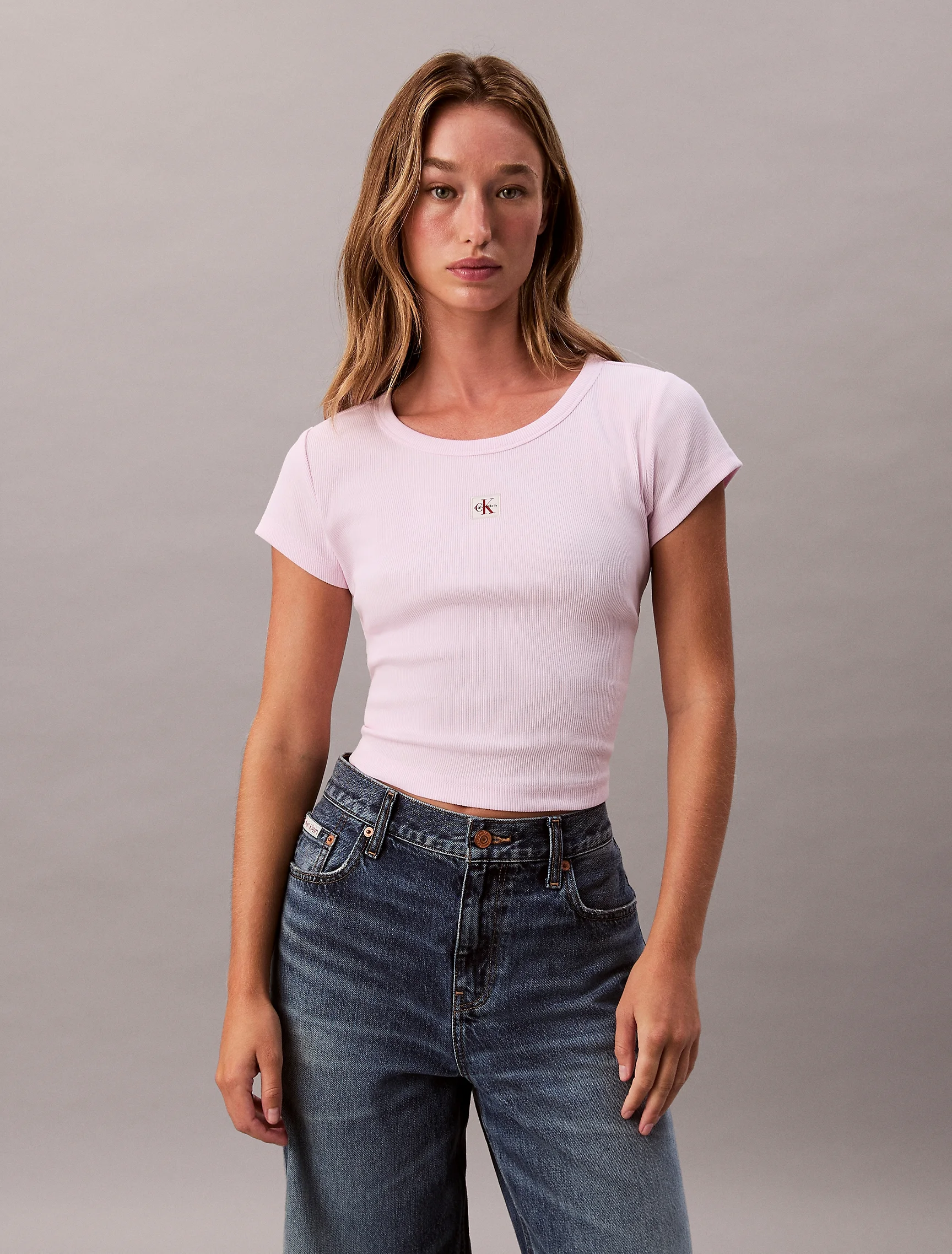 CK JEANS Áo Thun Nữ Baby Fit