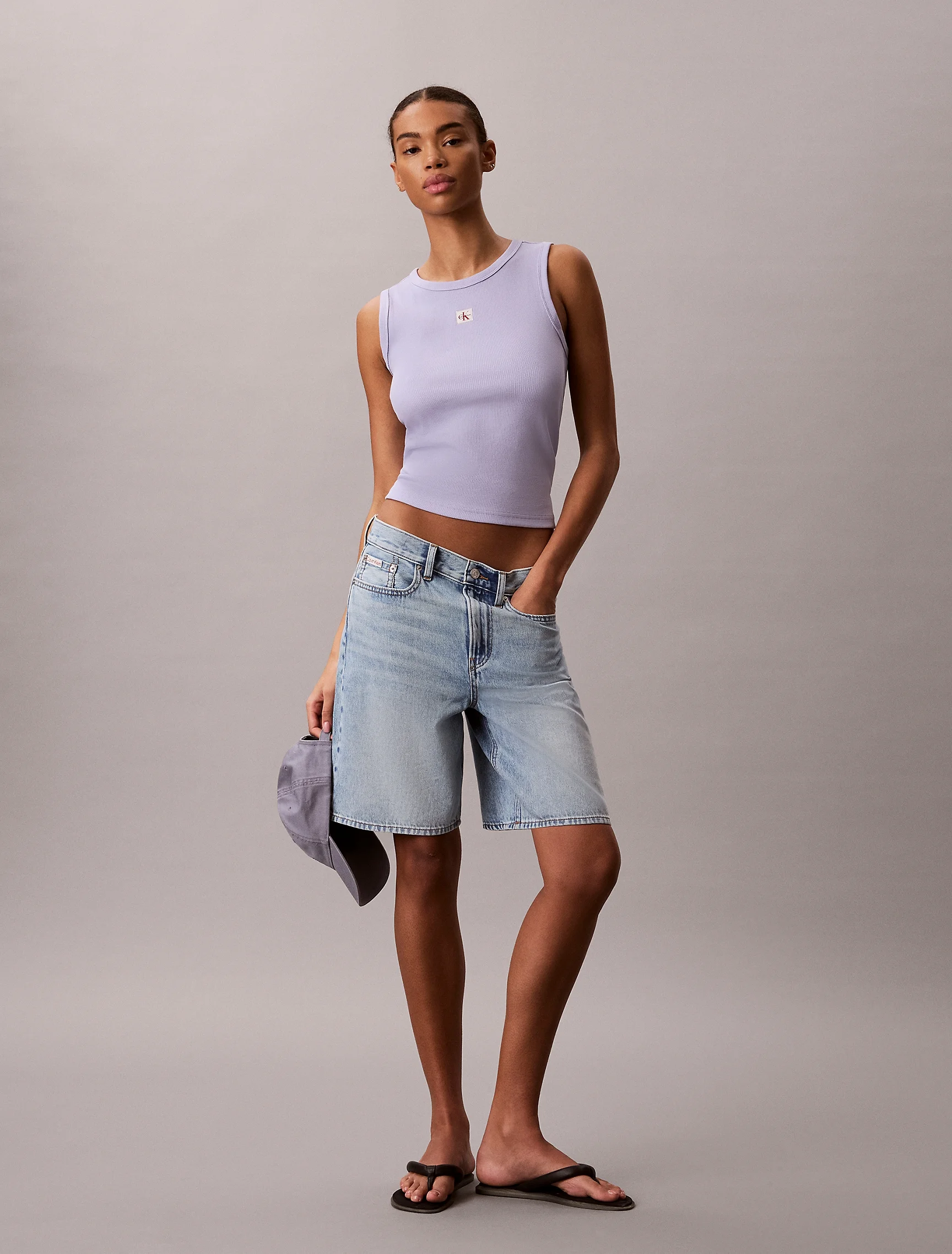 CK JEANS Áo Ba Lỗ Nữ Classic Fit