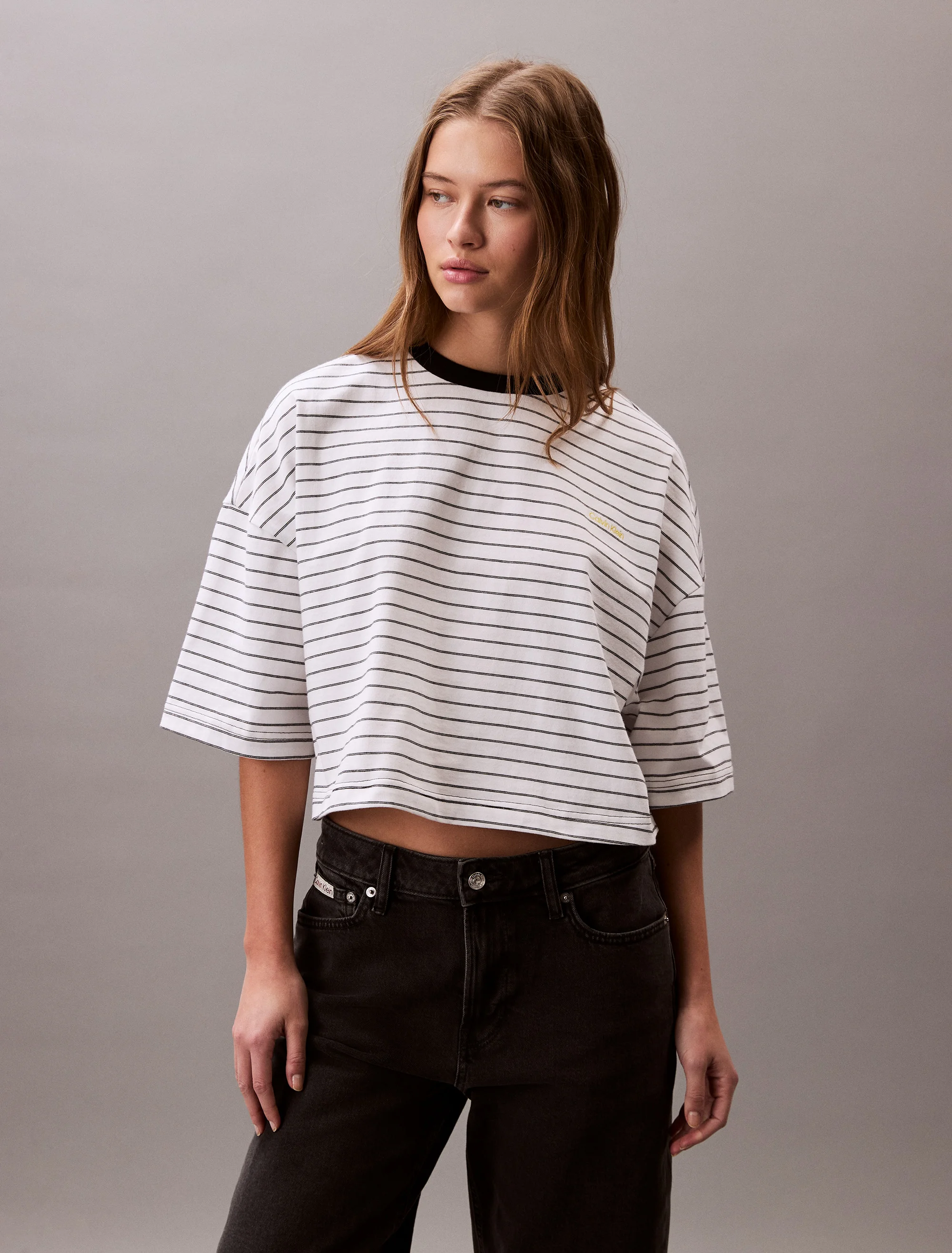 CK JEANS Áo Thun Nữ Boxy Fit