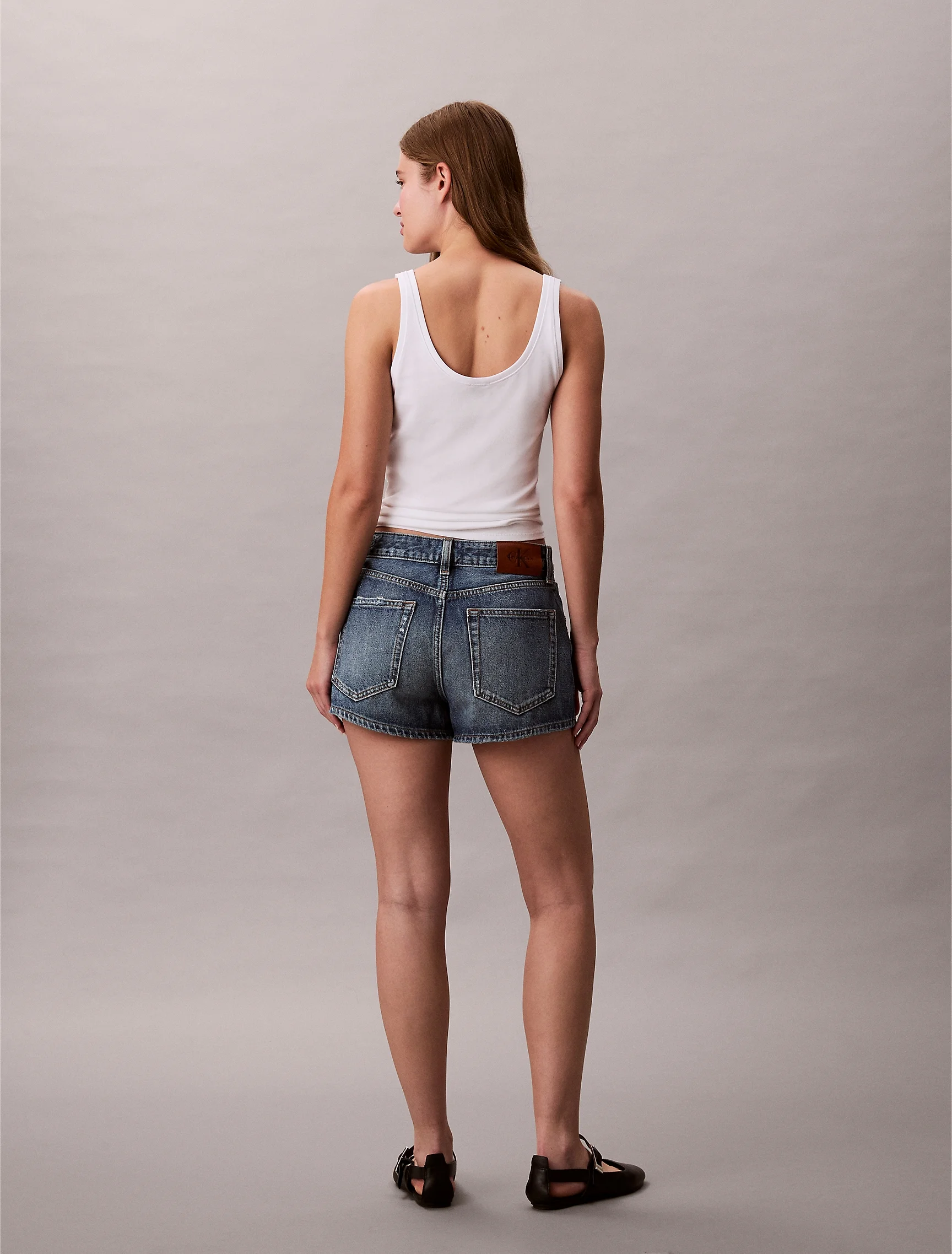 CK JEANS Quần Ngắn Nữ High Rise Fit