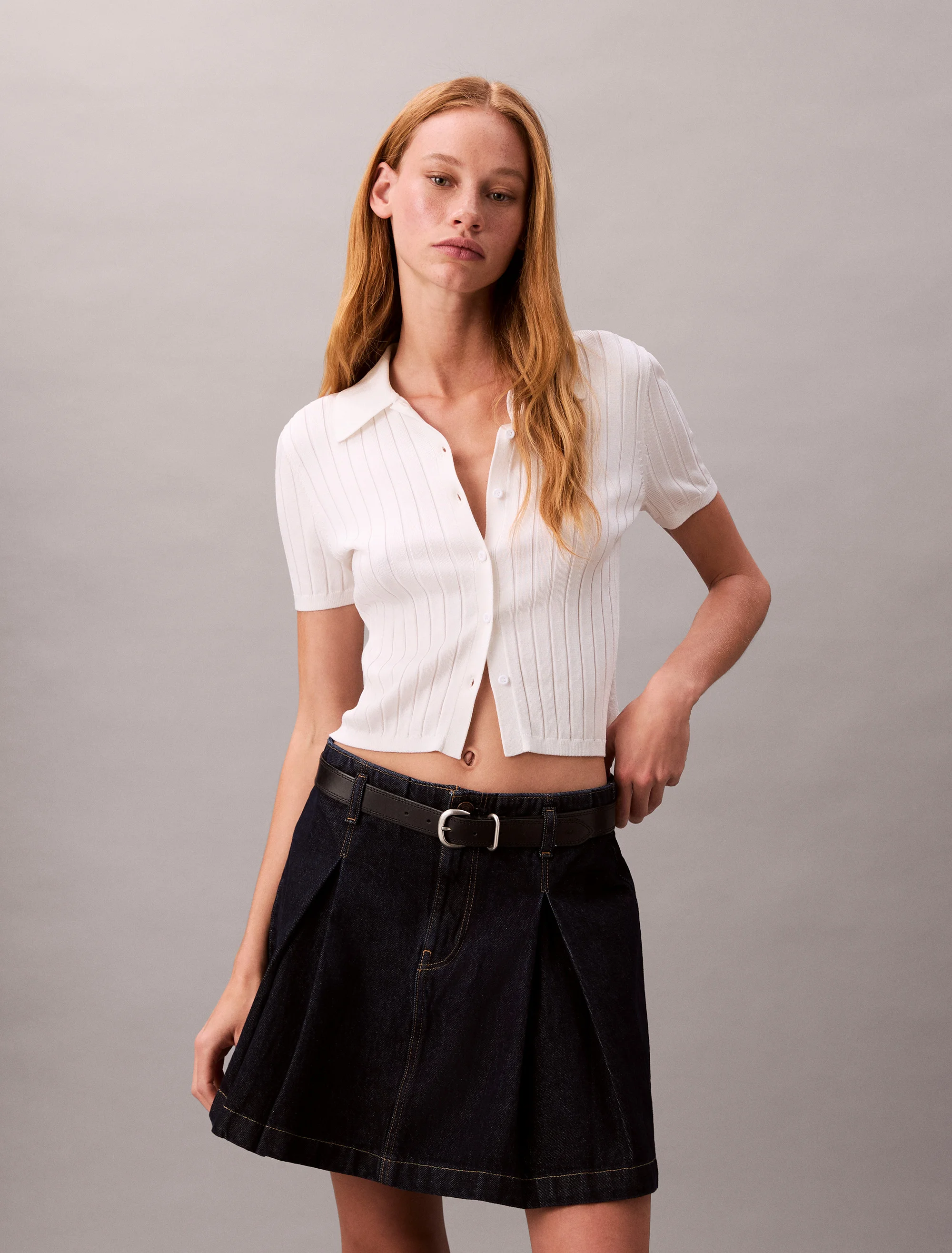 CK JEANS Chân Váy Nữ Mini Fit
