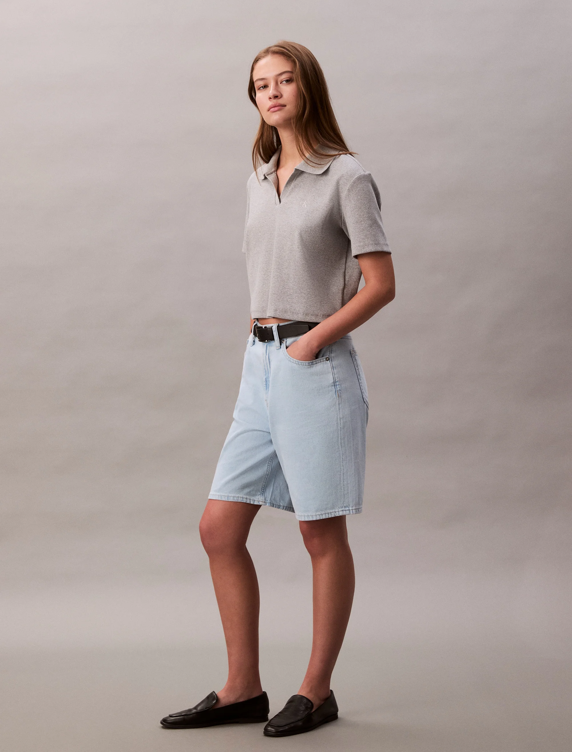 CK JEANS Quần Ngắn Nữ Loose Fit