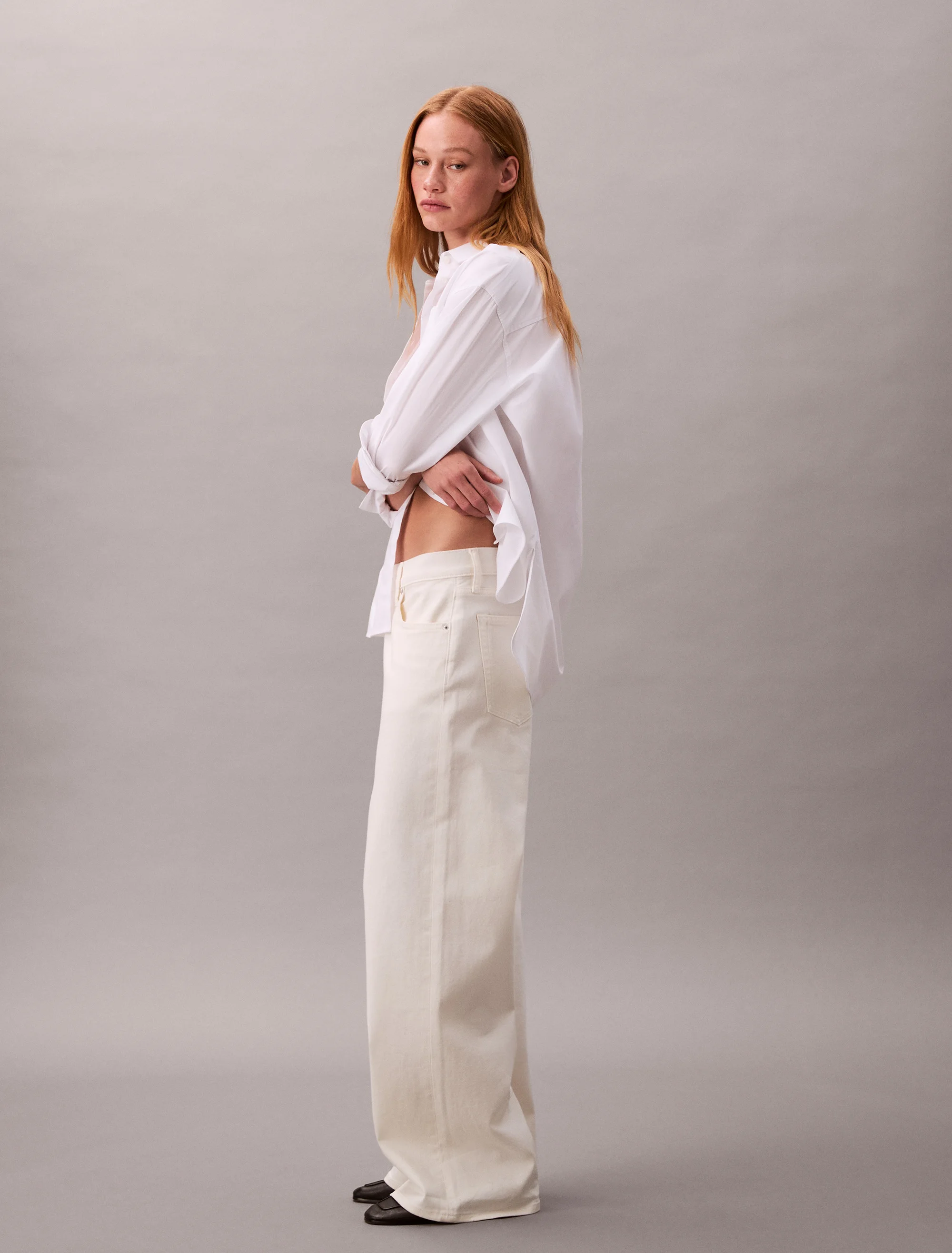 CK JEANS Quần Jeans Nữ LR Baggy Fit