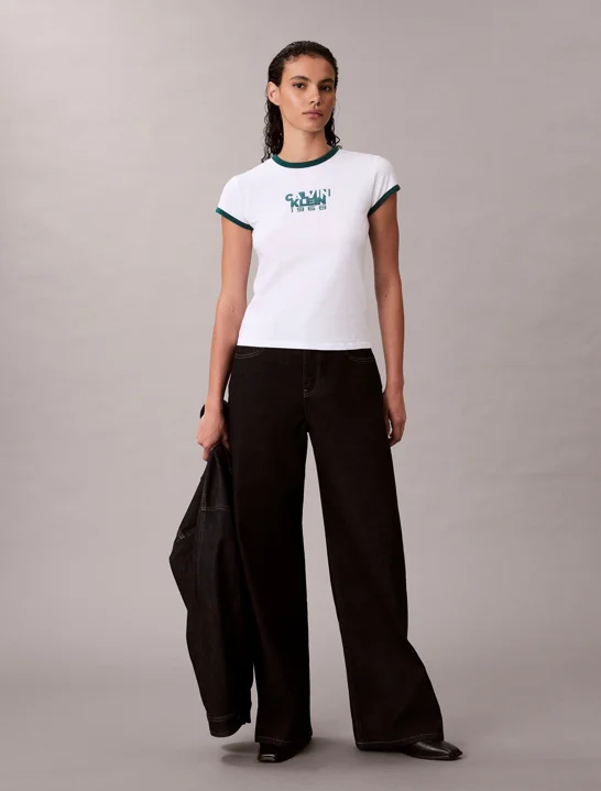 CK JEANS Áo Thun Nữ Baby Fit