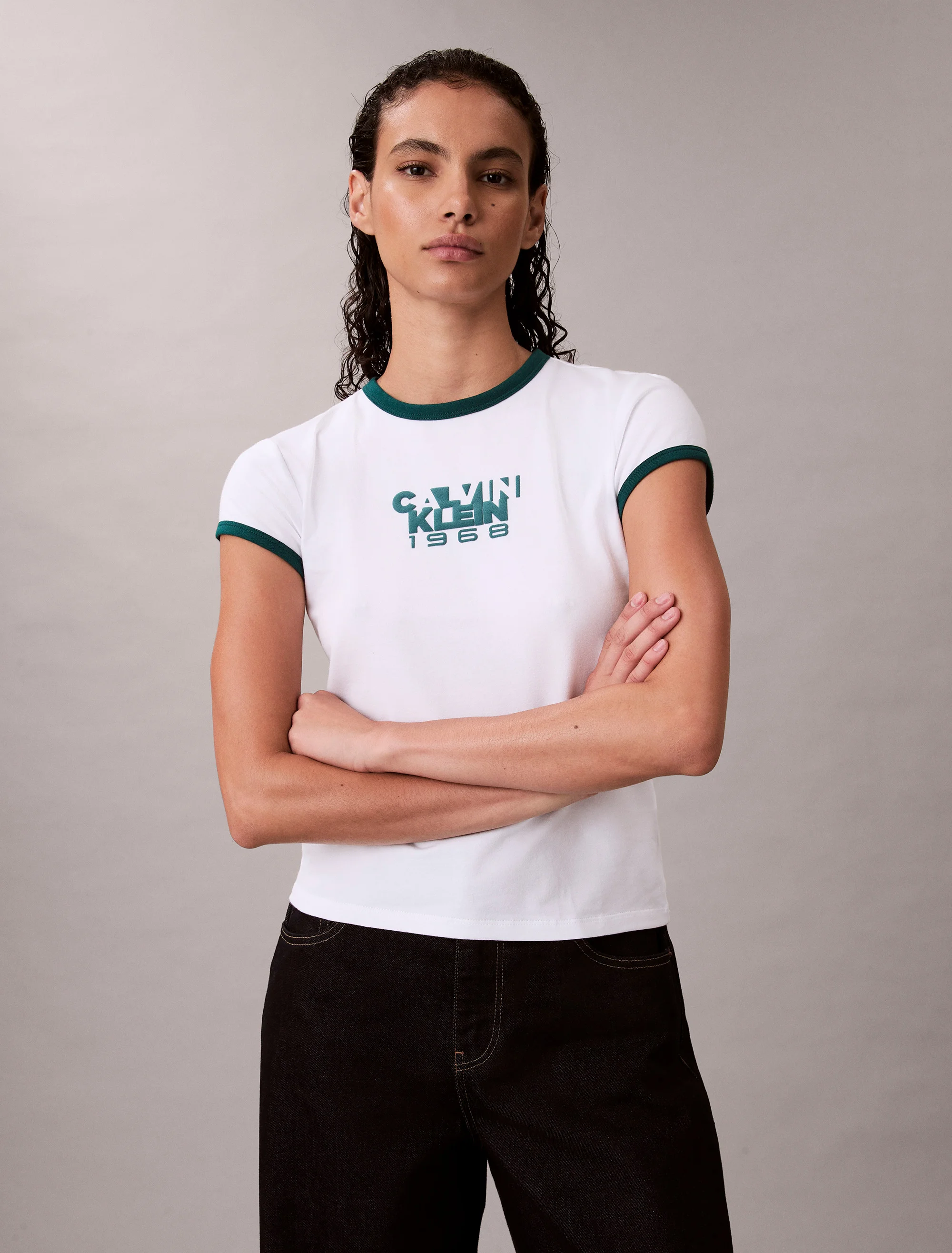 CK JEANS Áo Thun Nữ Baby Fit