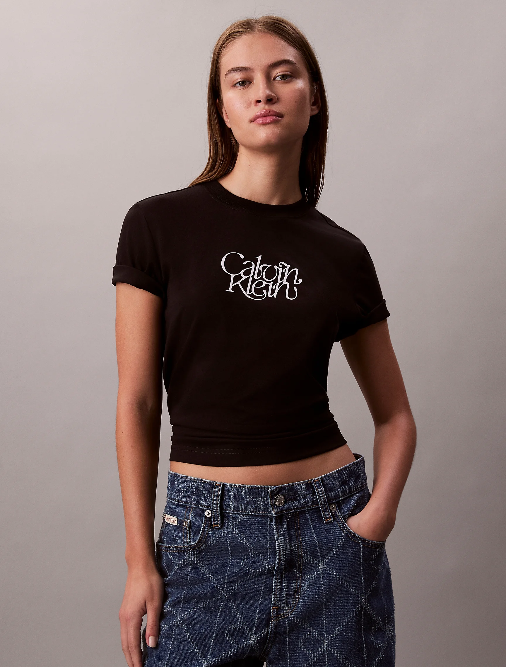 CK JEANS Áo Thun Nữ Slim Fit