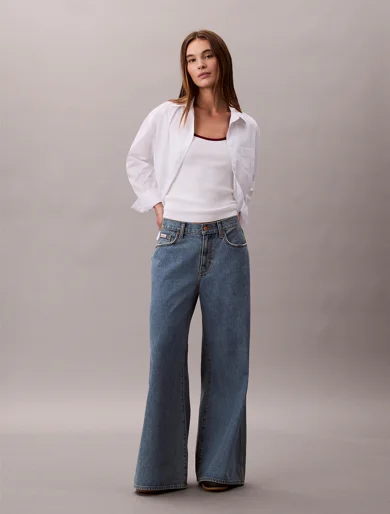 CK JEANS Áo Len Nữ Ctn Rib Tank With Color Block
