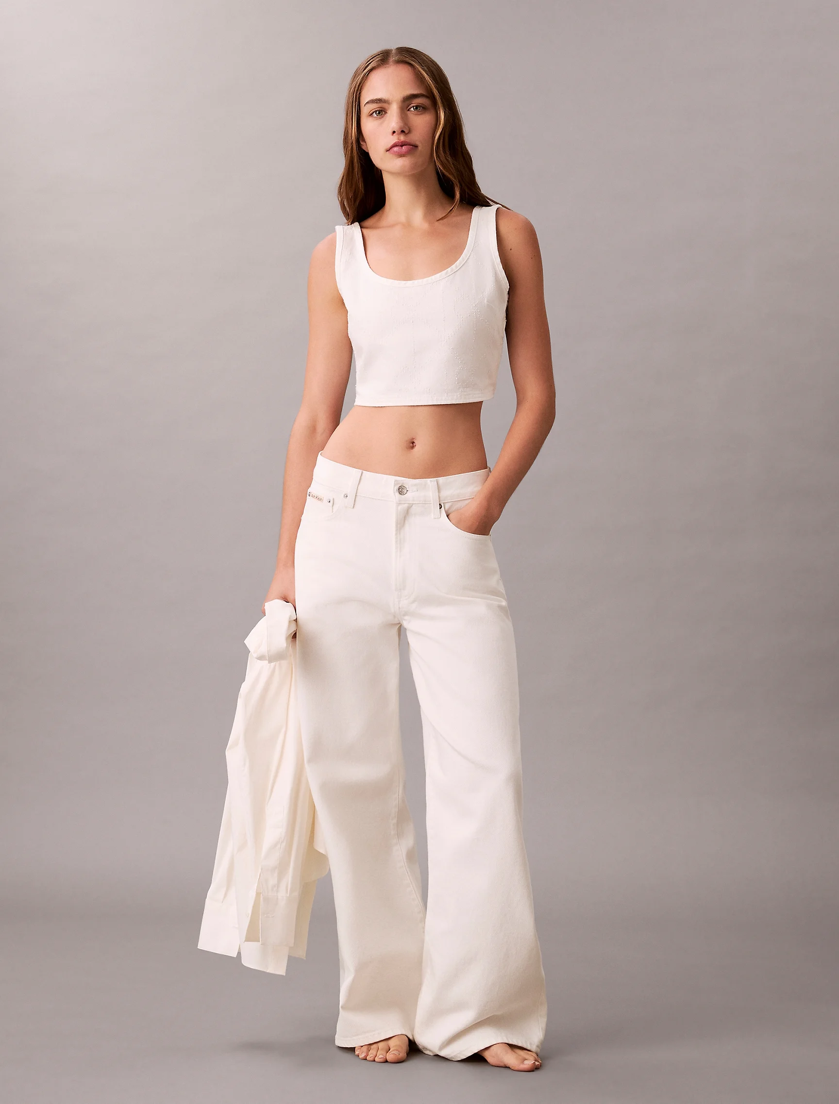 CK JEANS Áo Ba Lỗ Nữ Classic Fit