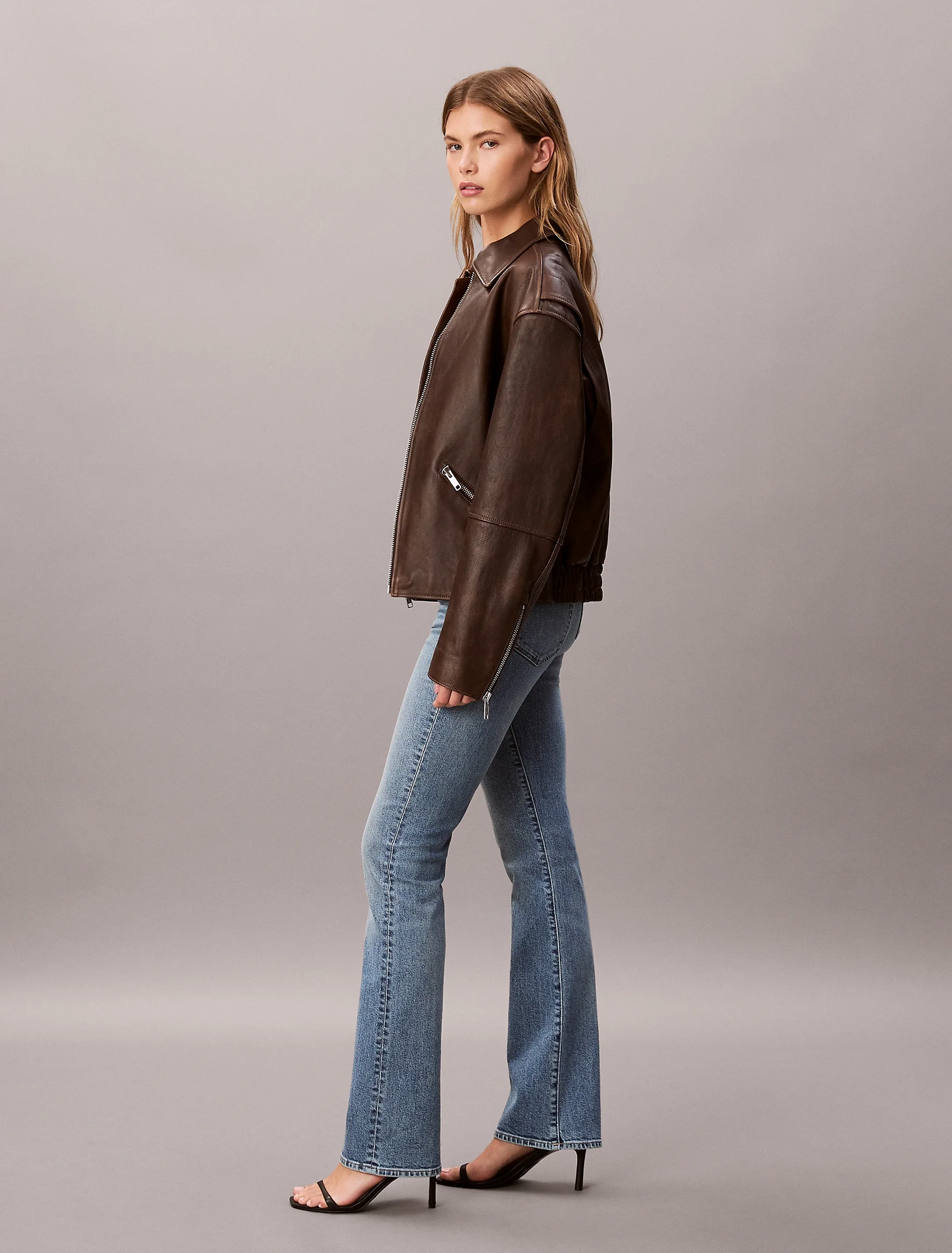 CK JEANS Quần Jeans Nữ Skinny Bootcut Fit