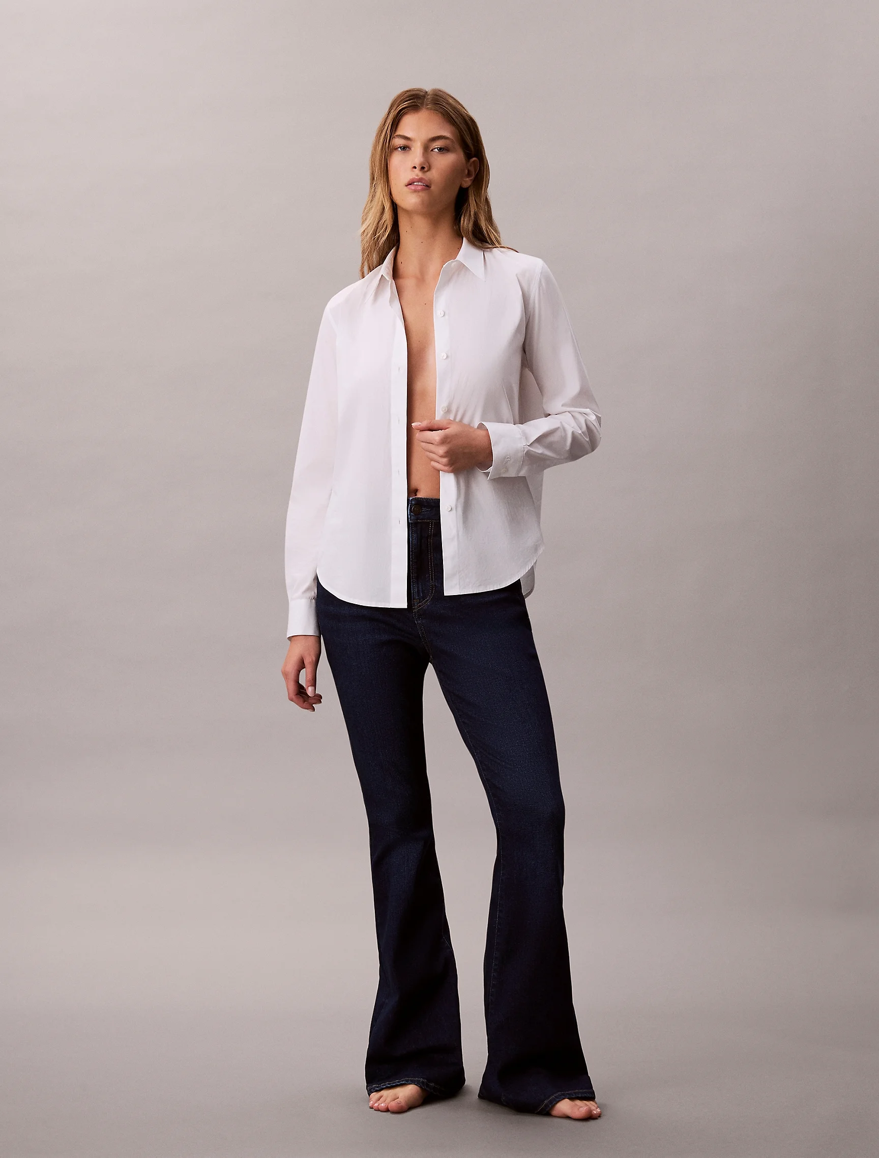CK JEANS Quần Jeans Nữ Hr Flare Fit