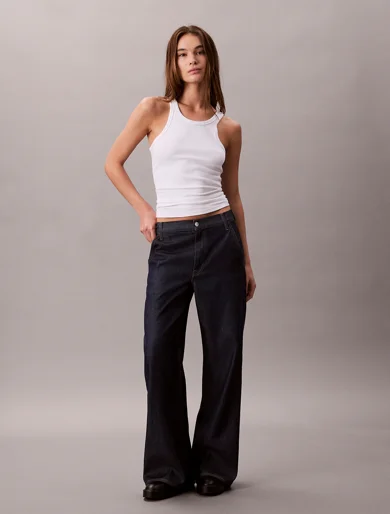 CK JEANS Quần Jeans Nữ Ultra High Wide Leg Fit
