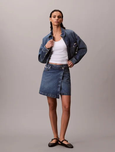 CK JEANS Chân Váy Nữ Mini Fit