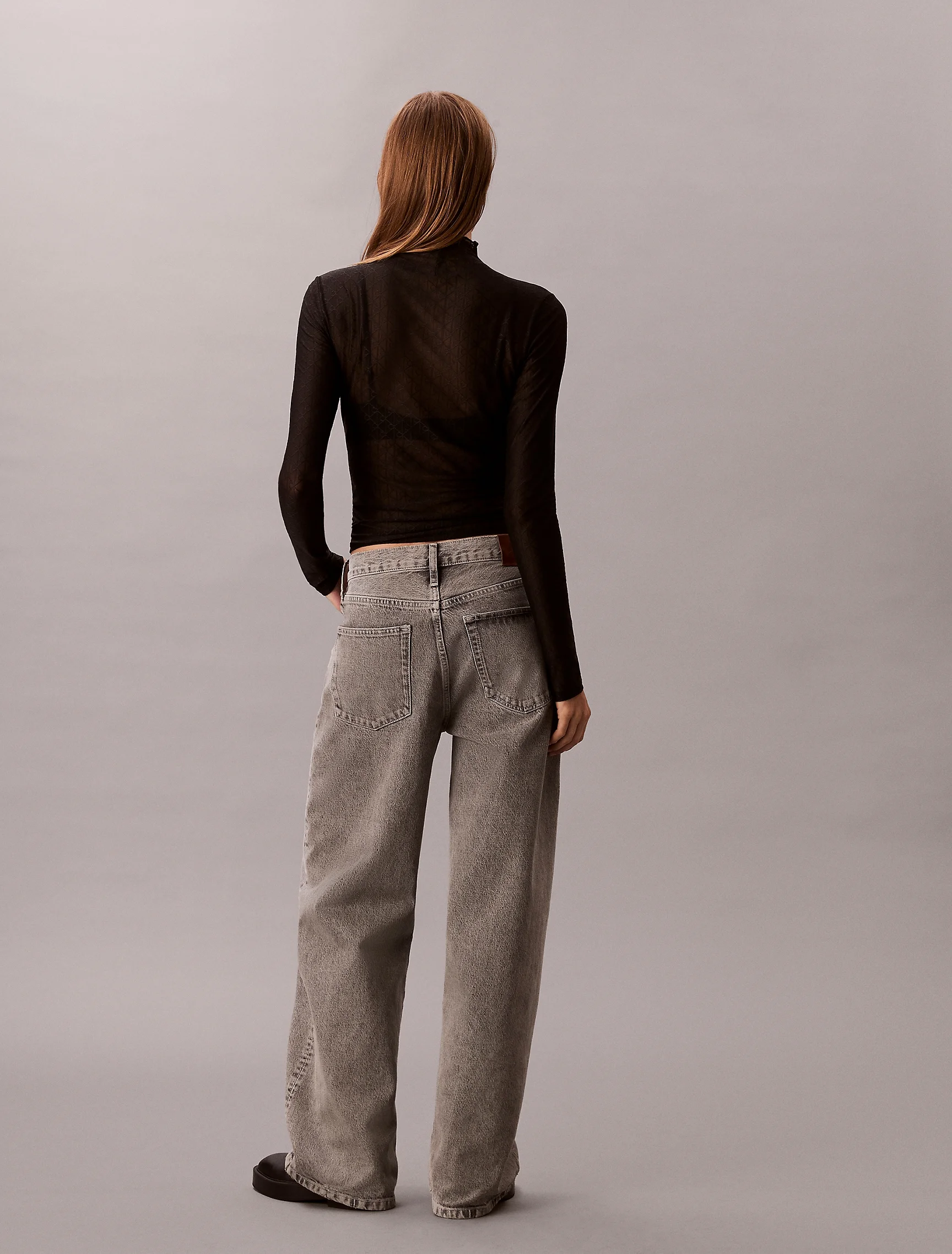 CK JEANS Quần Jeans Nữ The Wide Leg