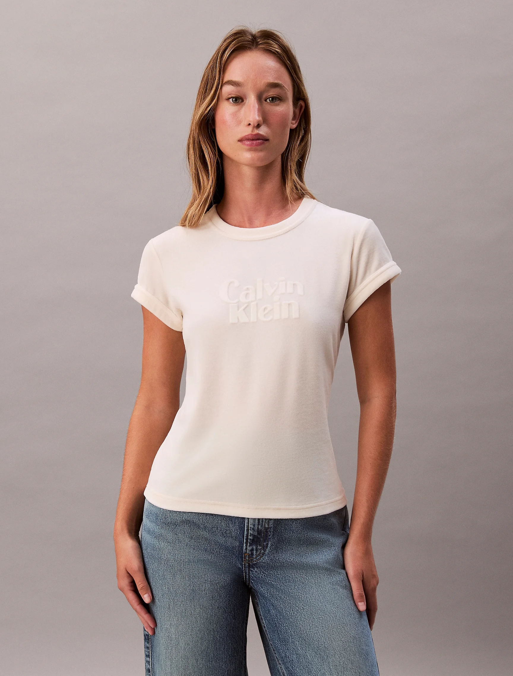 CK JEANS Áo Thun Nữ Fashion Fit