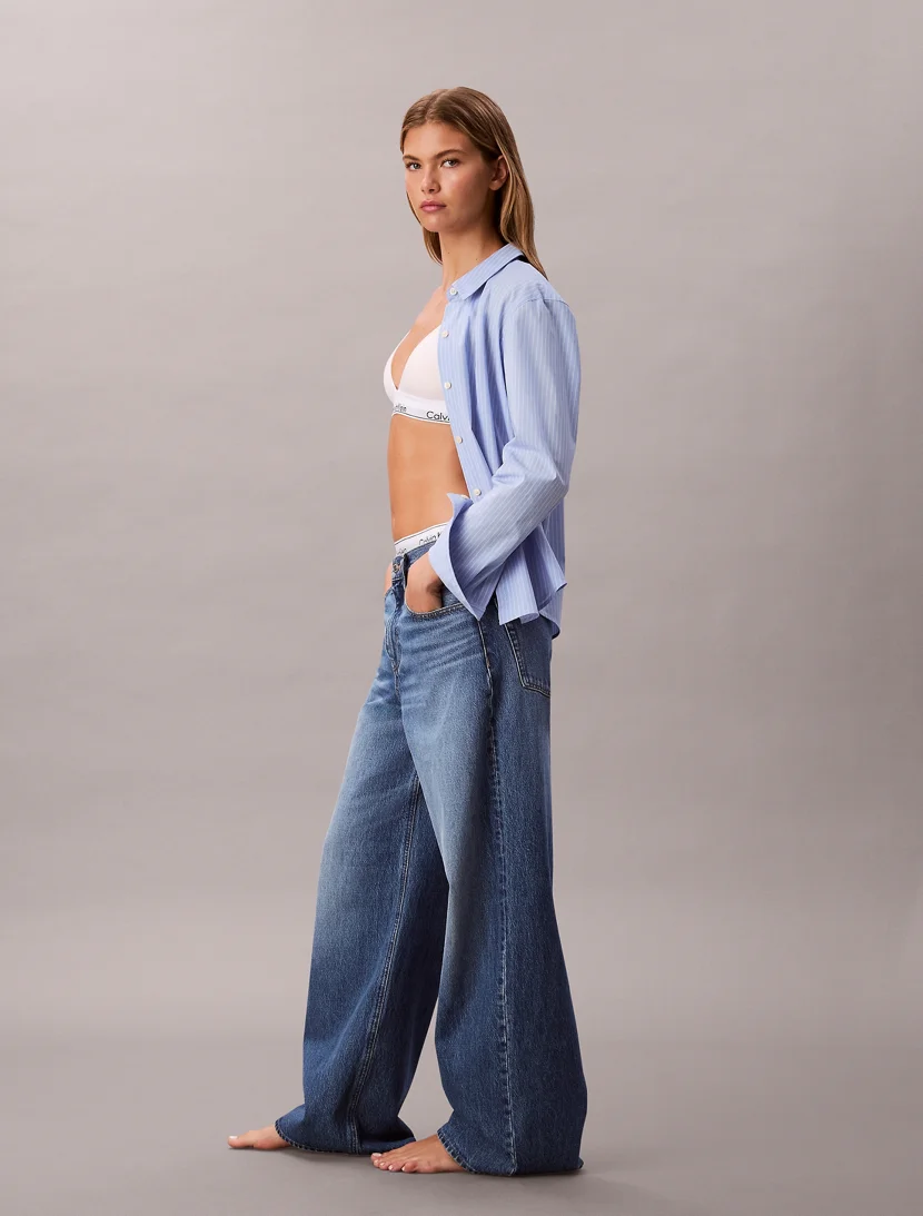 CK JEANS Quần Jeans Nữ Wide Leg Fit