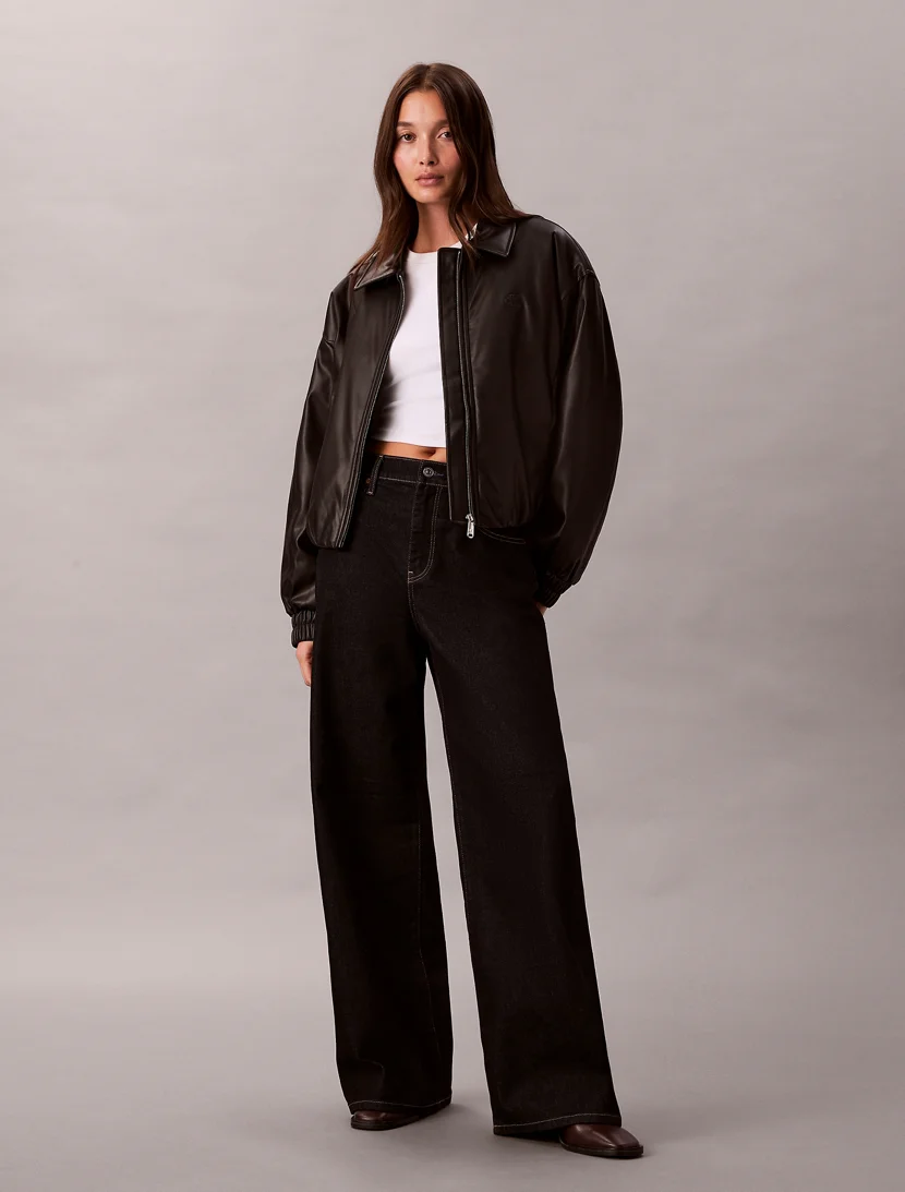 CK JEANS Quần Jeans Nữ Wide Leg Fit