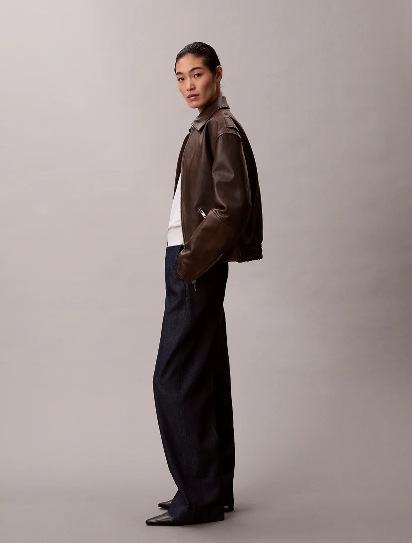 CK JEANS Quần Jeans Nữ Ultra High Wide Leg Fit