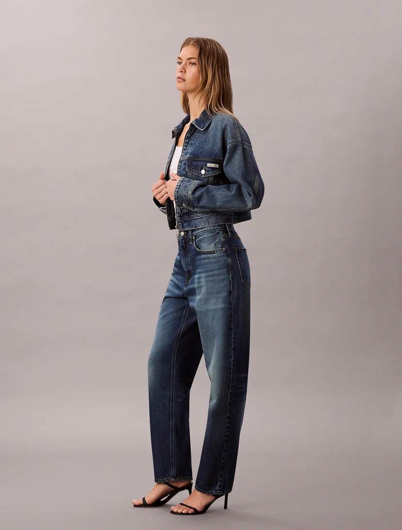 CK JEANS Quần Jeans Nữ Hr Taper Fit