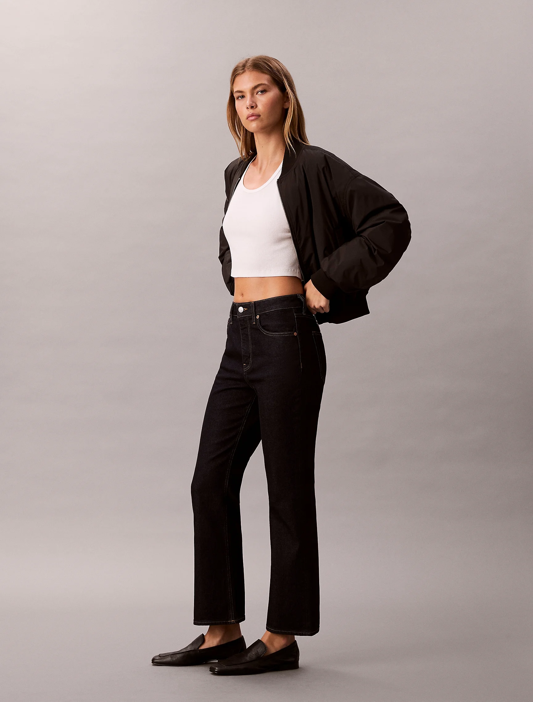 CK JEANS Quần Jeans Nữ Hr Flare Fit