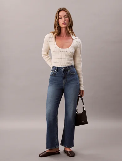 CK JEANS Quần Jeans Nữ Hr Flare Fit