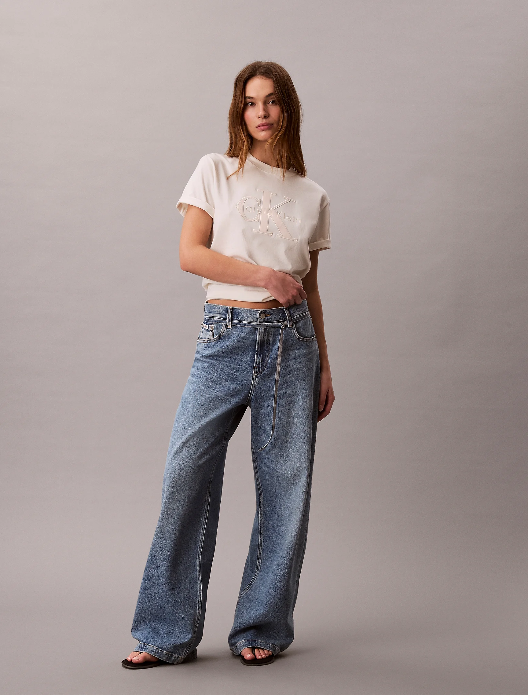 CK JEANS Quần Jeans Nữ Lr Baggy Fit