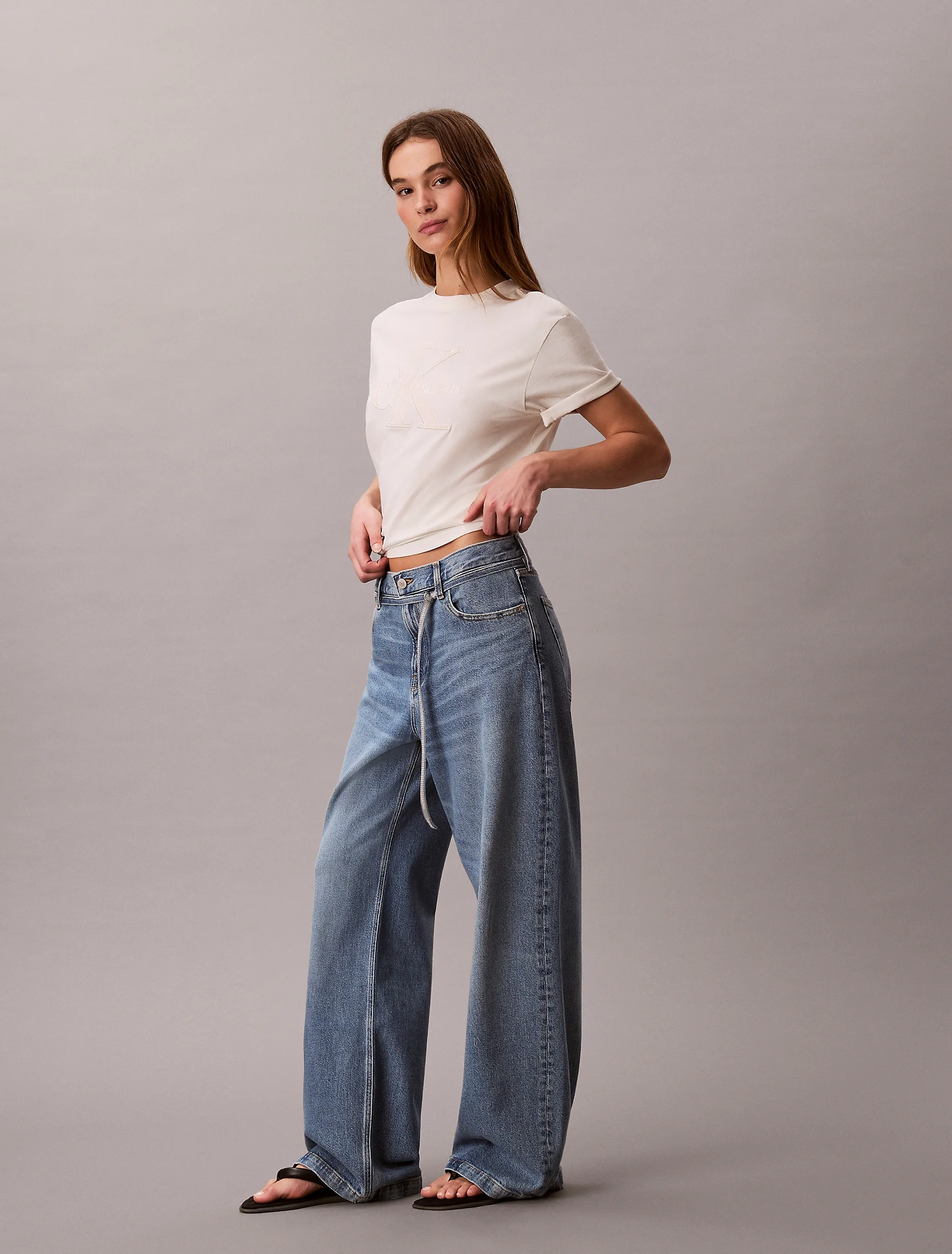 CK JEANS Quần Jeans Nữ Lr Baggy Fit