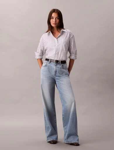 CK JEANS Quần Jeans Nữ Wide Leg Fit