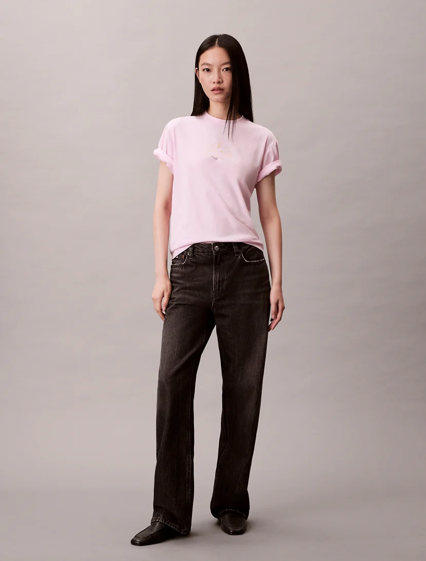 CK JEANS Áo Thun Nữ Boxy Fit