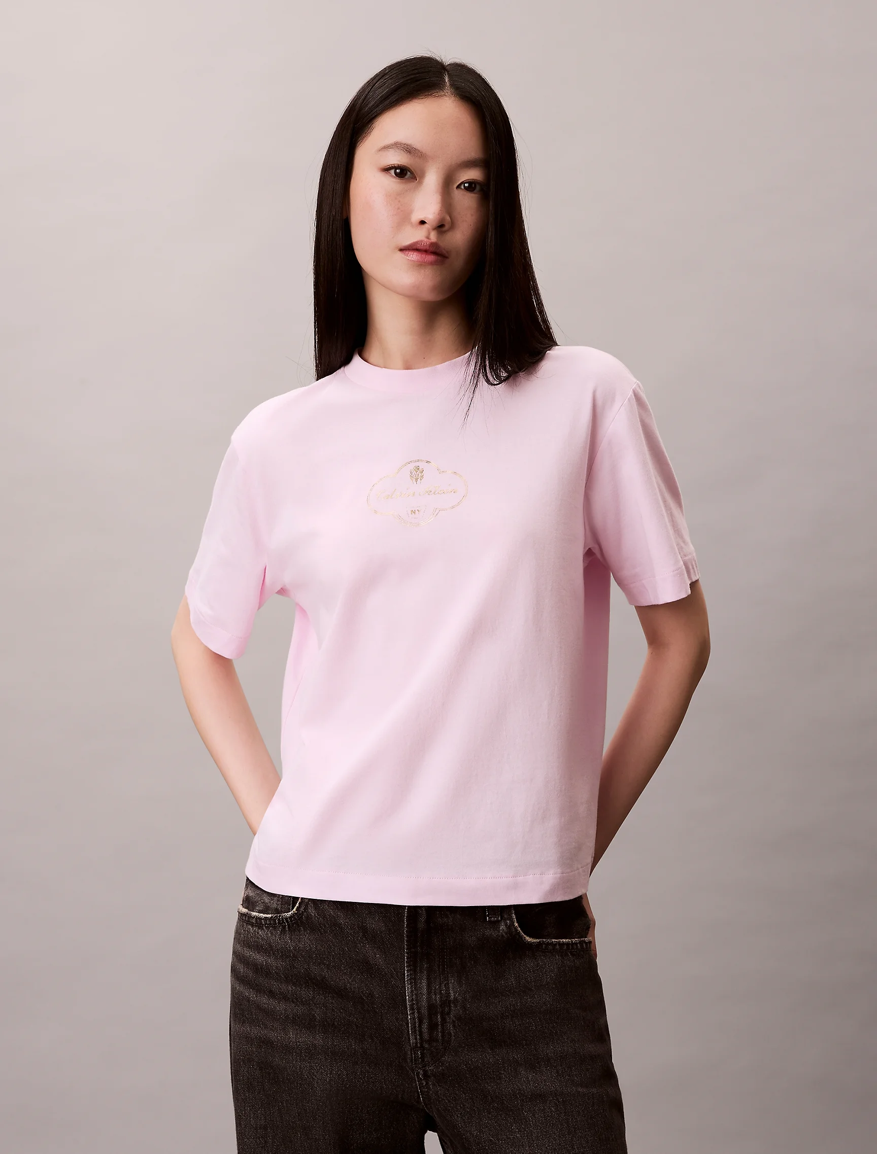 CK JEANS Áo Thun Nữ Boxy Fit