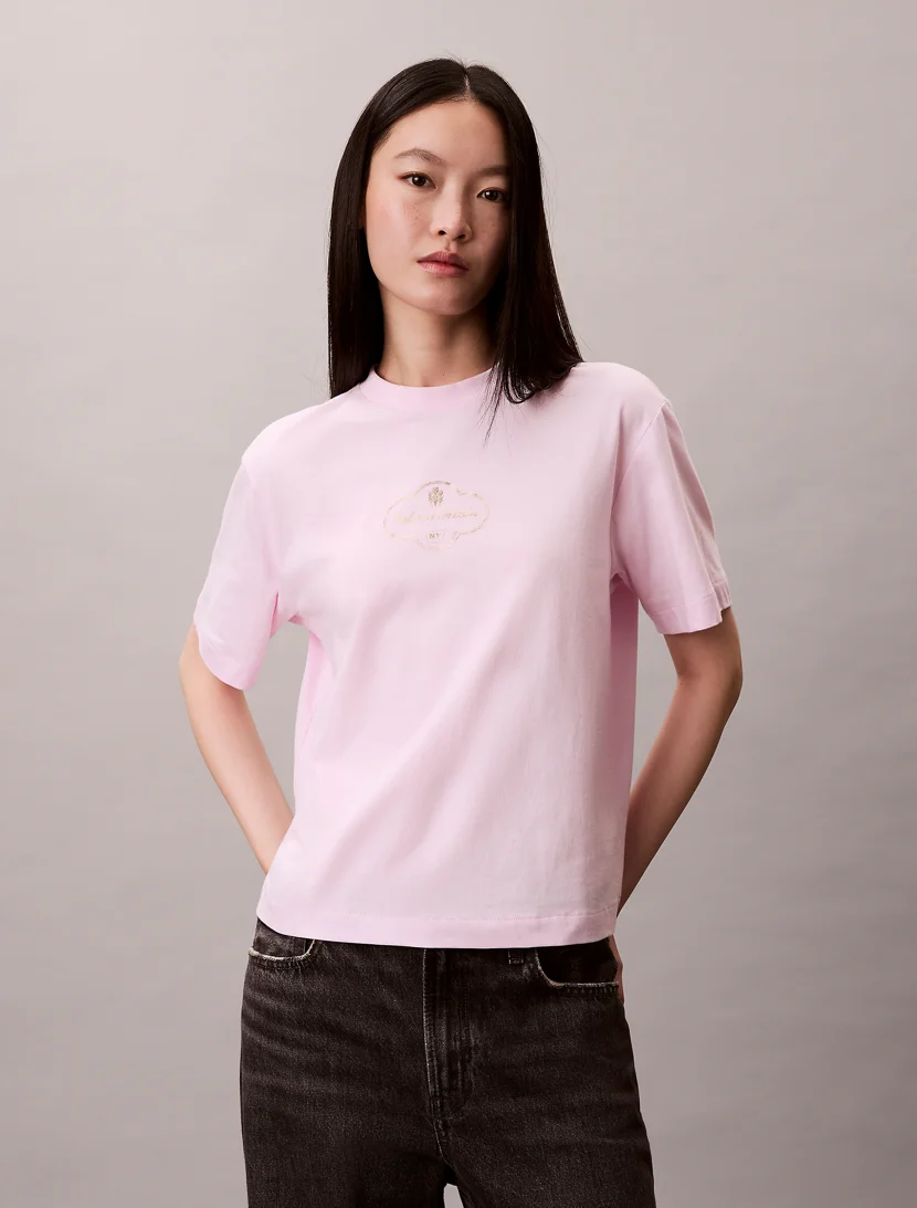 CK JEANS Áo Thun Nữ Boxy Fit