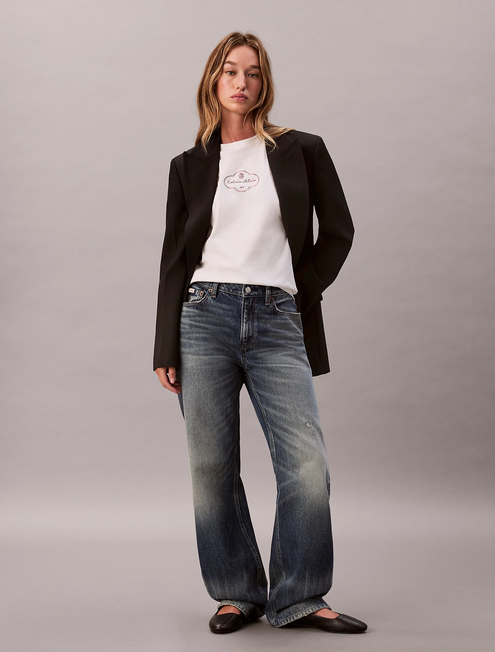 CK JEANS Áo Thun Nữ Boxy Fit
