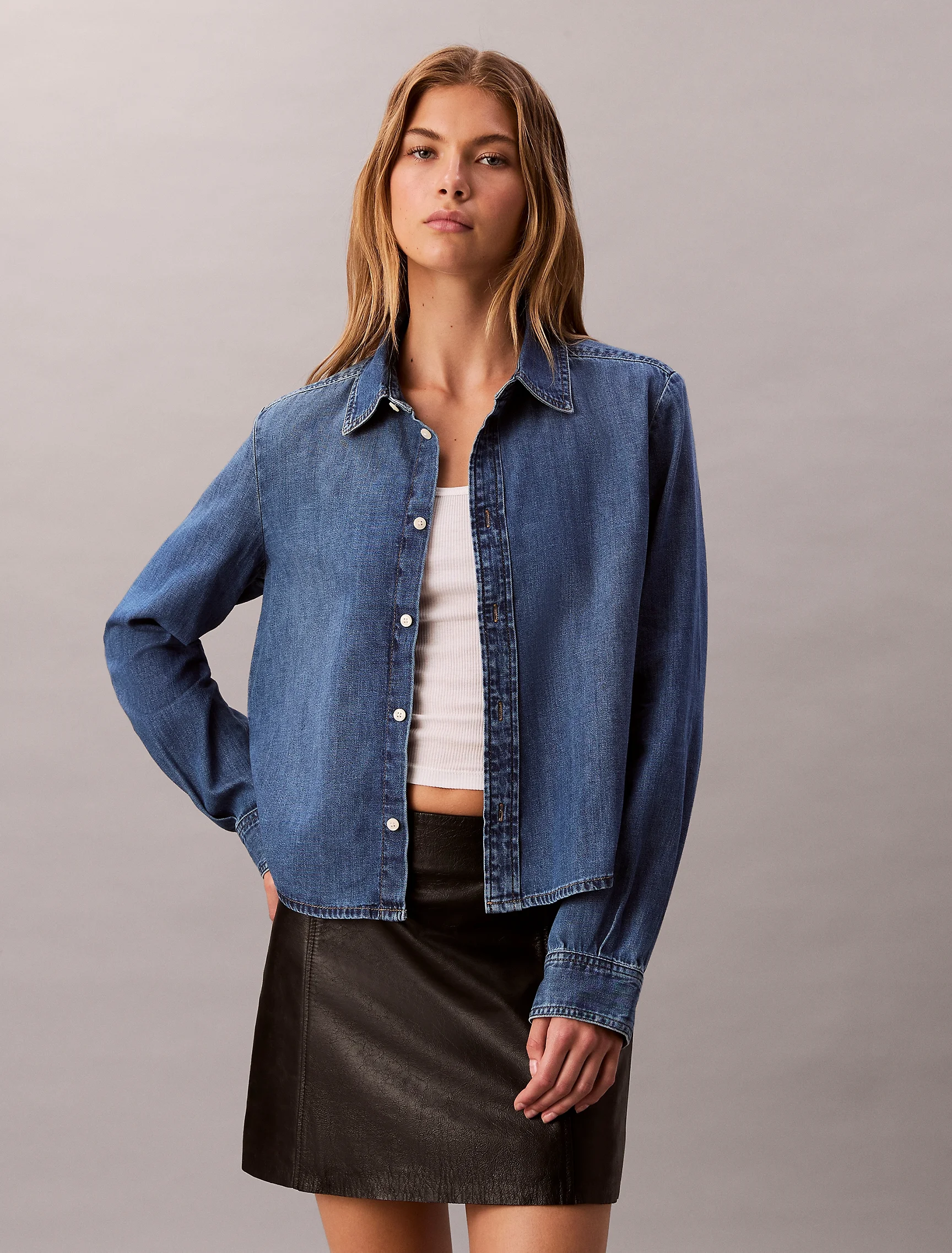 CK JEANS Áo Sơ Mi Nữ Classic Fit