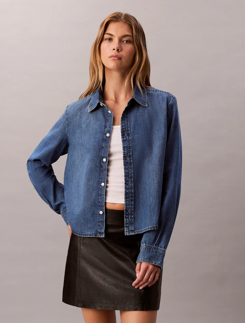 CK JEANS Áo Sơ Mi Nữ Classic Fit