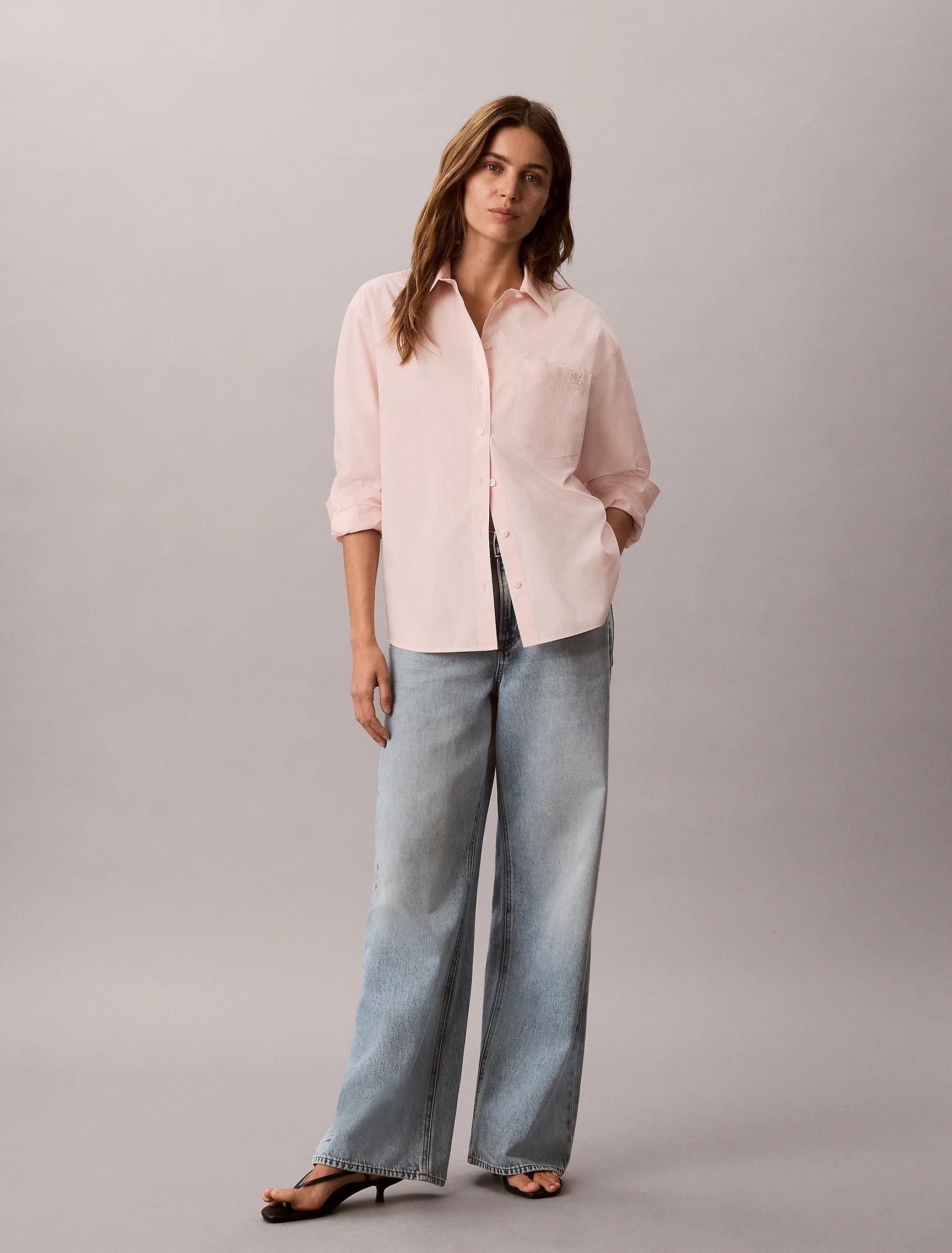 CK JEANS Áo Sơ Mi Nữ Relaxed Fit