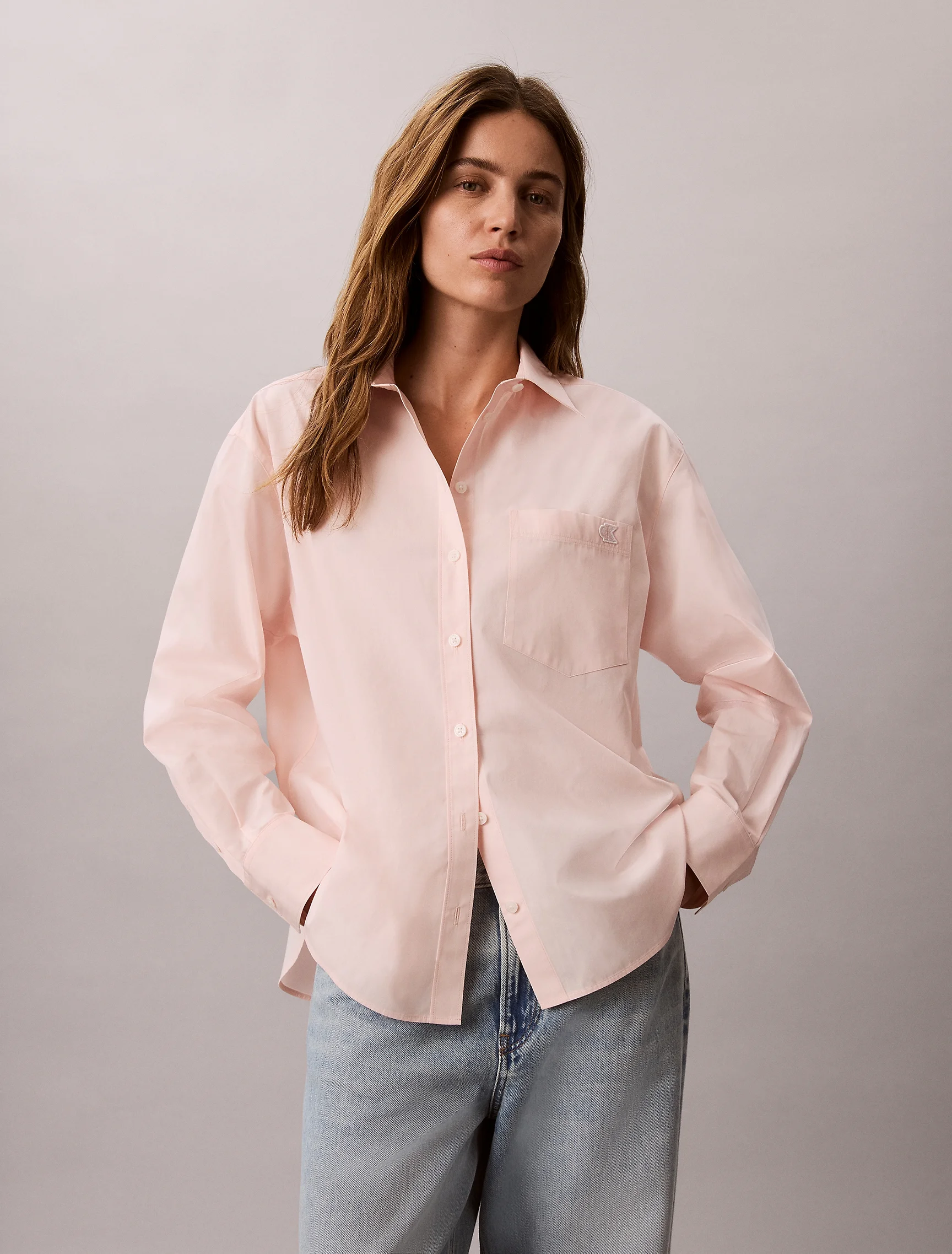 CK JEANS Áo Sơ Mi Nữ Relaxed Fit