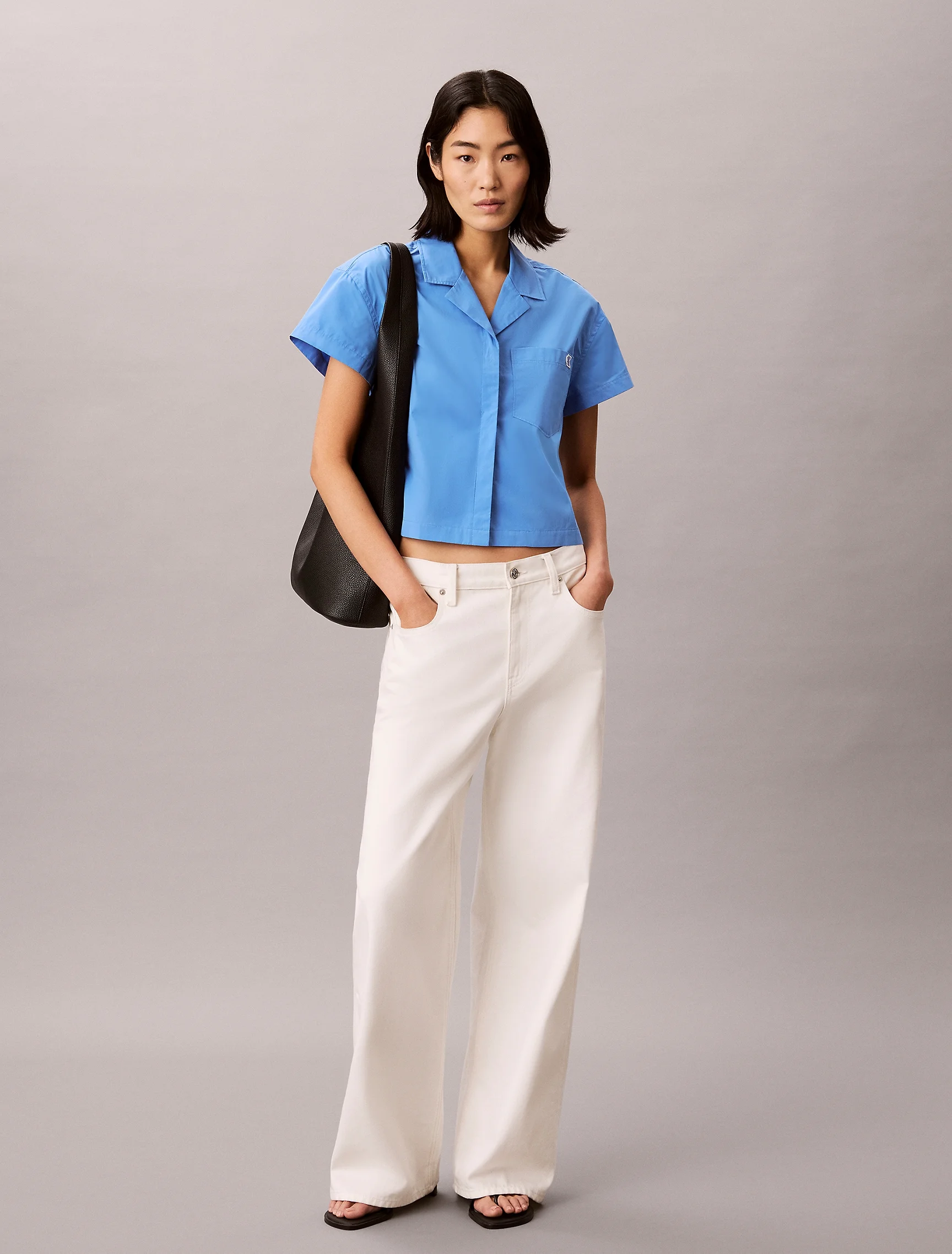 CK JEANS Áo Sơ Mi Nữ Boxy Fit
