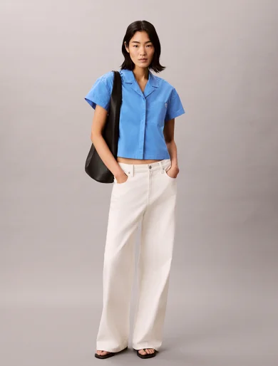 CK JEANS Áo Sơ Mi Nữ Boxy Fit