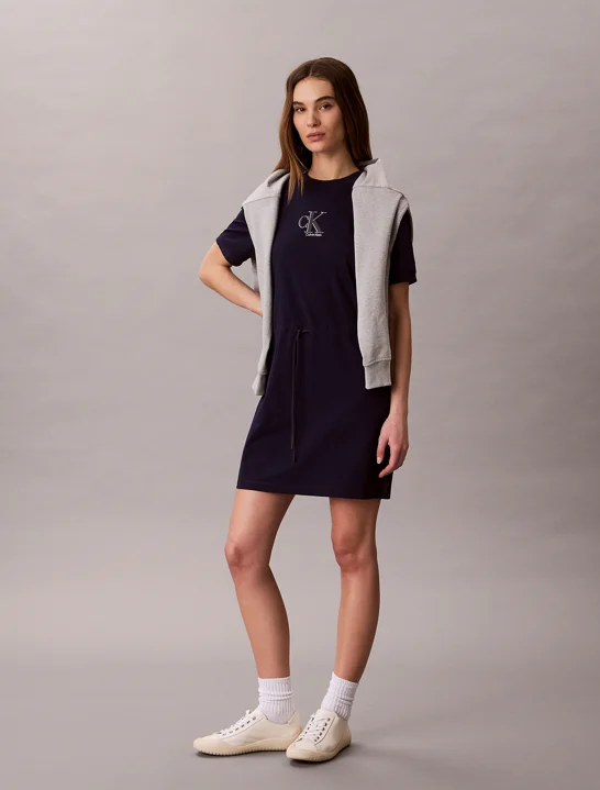 CK JEANS Đầm Nữ Cooling Tie Waist T-Shirt Dress