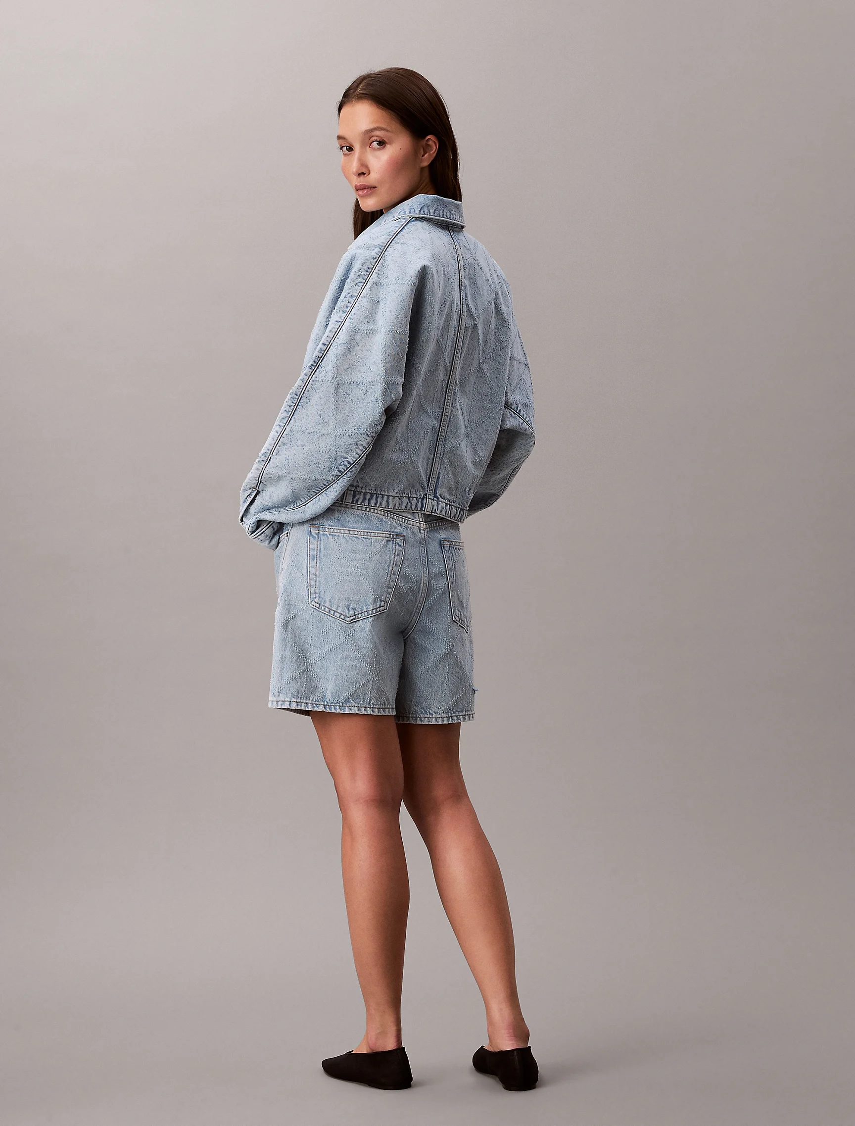 CK JEANS Quần Ngắn Nữ Straight Fit