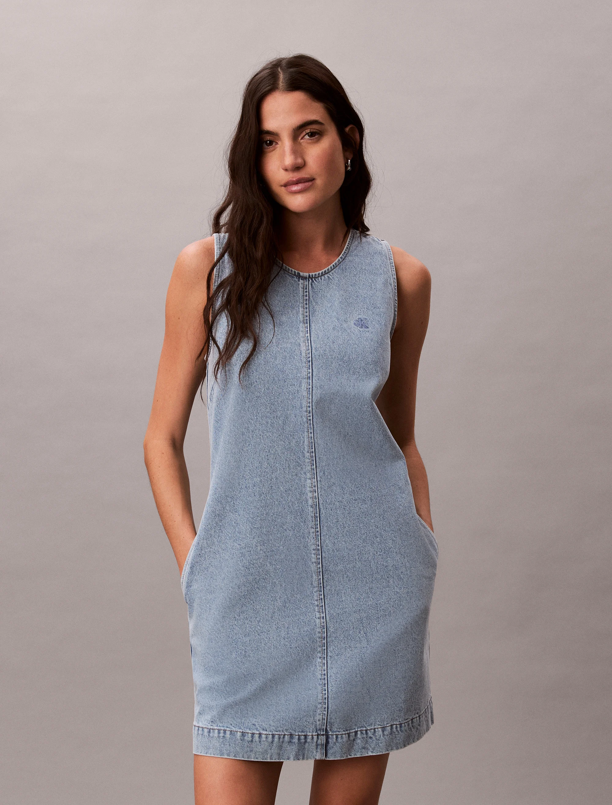 CK JEANS Đầm Nữ Denim Mini Shift Dress