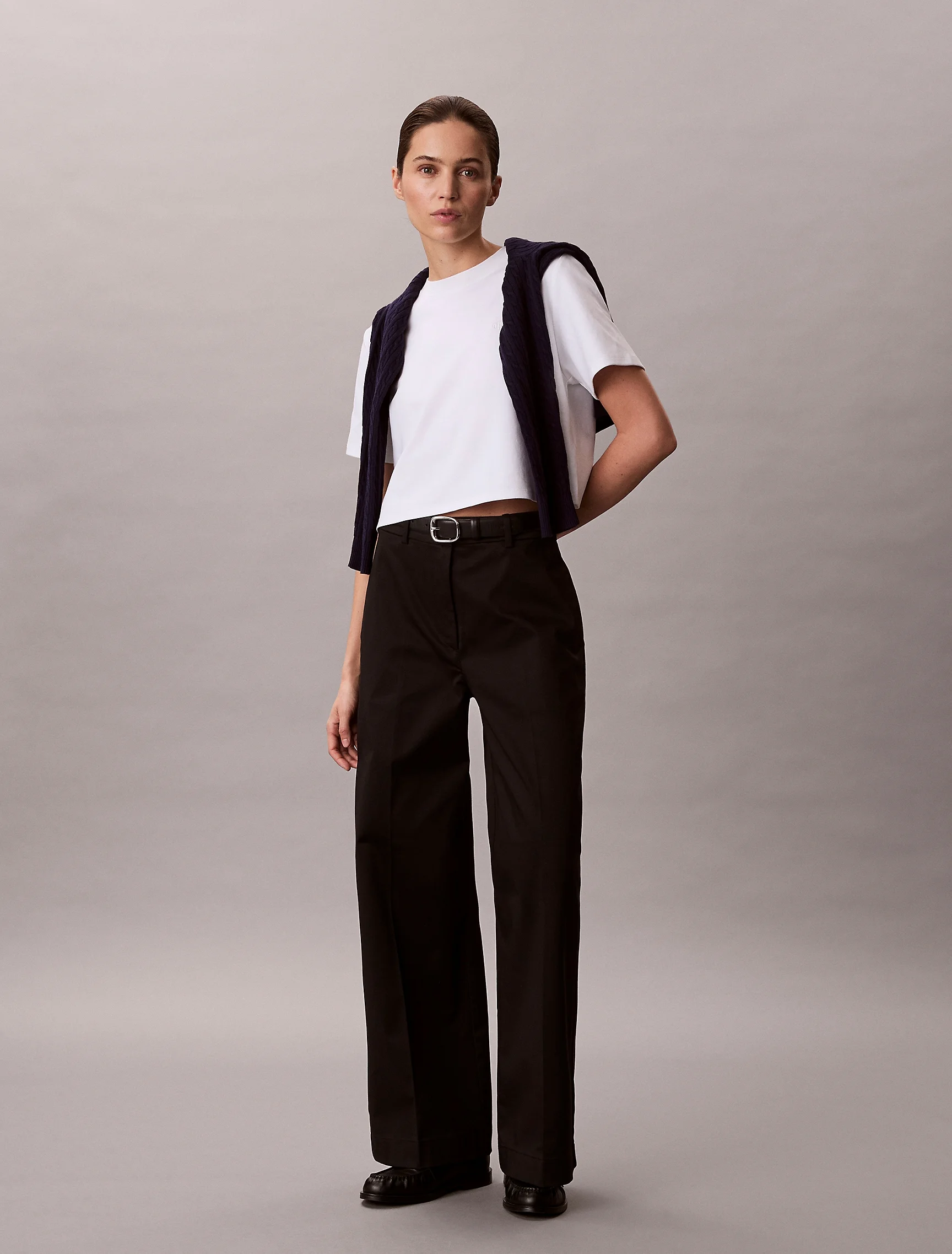 CK JEANS Quần Dài Nữ Baggy Chino Pants